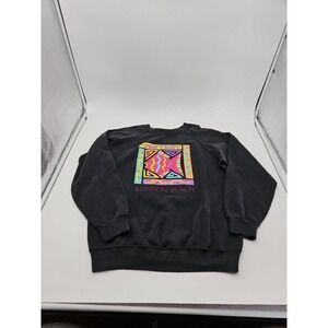 Stinson Beach Black Sweater Vtg Hanes M38-40